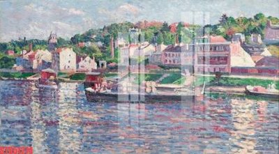 File in trần Tranh sơn dầu phương tây tổng hợp STS51274 (bản gốc) phong cảnh