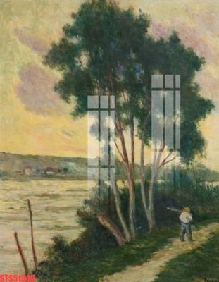 File in trần Tranh sơn dầu phương tây tổng hợp STS51349 (bản gốc) phong cảnh