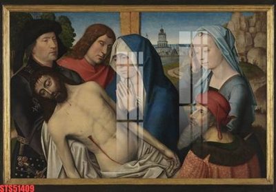 File tranh Tranh sơn dầu phương tây tổng hợp STS51409 (gốc) in trên kính