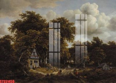 Download file gốc Tranh sơn dầu phương tây tổng hợp STS51459 (in mica) trang trí