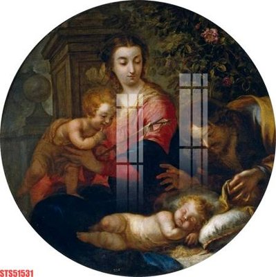 File in trần Tranh sơn dầu phương tây tổng hợp STS51531 (bản gốc) mây trời