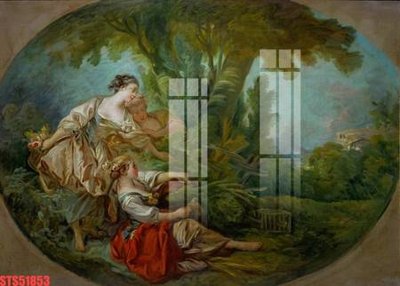 File tranh quảng cáo Tranh sơn dầu phương tây tổng hợp STS51853 (download file gốc)