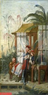 File gốc Tranh sơn dầu phương tây tổng hợp STS51862 (in lụa) hoa văn cổ điển