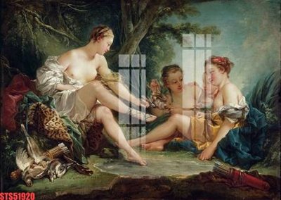 File PSD Tranh sơn dầu phương tây tổng hợp STS51920 (chất lượng in ấn)