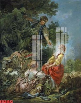 File tranh Tranh sơn dầu phương tây tổng hợp STS51923 (ảnh gốc) in trần 3D