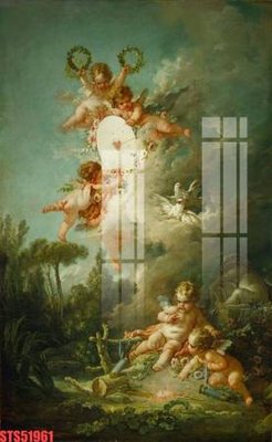 Chi tiết file gốc Tranh sơn dầu phương tây tổng hợp STS51961 (cho in tráng gương)