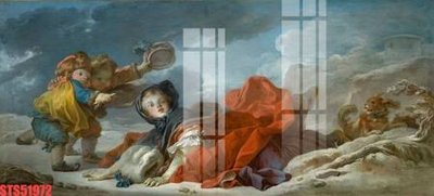 File in lụa Tranh sơn dầu phương tây tổng hợp STS51972 (hoa văn) Tranh sơn dầu phương tây tổng hợp STS51972