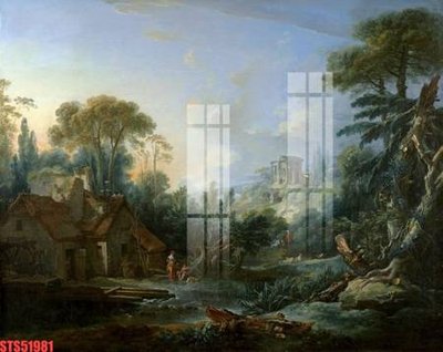 File gốc Tranh sơn dầu phương tây tổng hợp STS51981 (in tráng gương) sang trọng