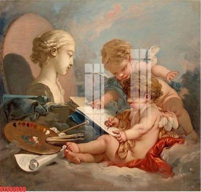 File gốc Tranh sơn dầu phương tây tổng hợp STS52030 (in tráng gương) nghệ thuật