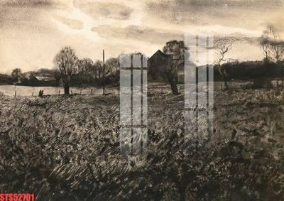 File gốc Tranh sơn dầu phương tây tổng hợp STS52701 (in lụa) tranh mã đáo