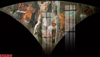 File tranh gốc in trần nhà Tranh sơn dầu phương tây tổng hợp STS53017 3D