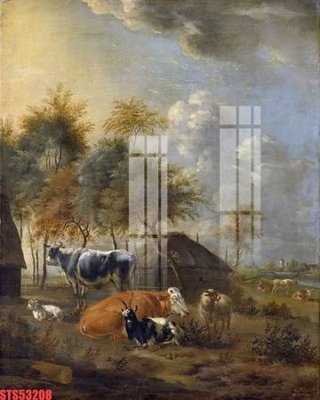 File gốc Tranh sơn dầu phương tây tổng hợp STS53208 (trang trí) phòng trẻ em