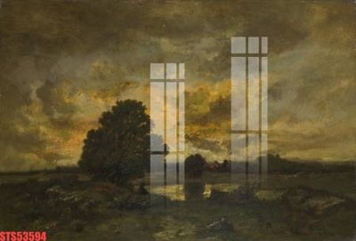 File ảnh Tranh sơn dầu phương tây tổng hợp STS53594 (gốc) in decal dán tường