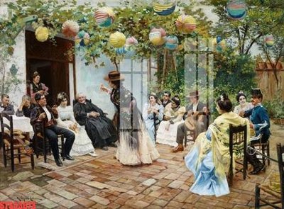 File gốc Tranh sơn dầu phương tây tổng hợp STS53673 (in ấn) màu sắc trung thực