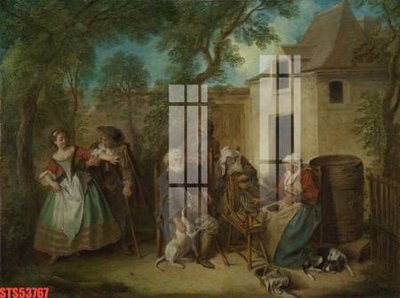 File tranh Tranh sơn dầu phương tây tổng hợp STS53767 (ảnh gốc) cho in ấn kỹ thuật số