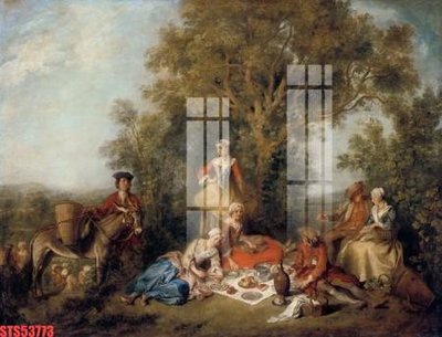 File gốc Tranh sơn dầu phương tây tổng hợp STS53773 (in lụa) hoa văn cổ điển