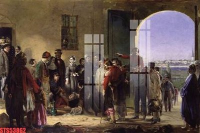 File in mica Tranh sơn dầu phương tây tổng hợp STS53862 (bản gốc) làm vách ngăn