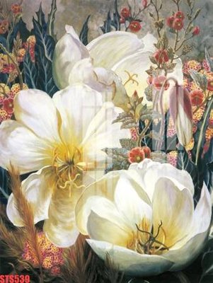 File in trần Tranh sơn dầu phương tây tổng hợp STS539 (bản gốc) hoa văn