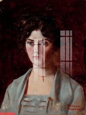 Hình ảnh file gốc in trần nhà Tranh sơn dầu phương tây tổng hợp STS54066