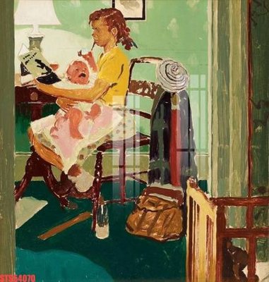 File tranh Tranh sơn dầu phương tây tổng hợp STS54070 (ảnh gốc) in trần xuyên sáng