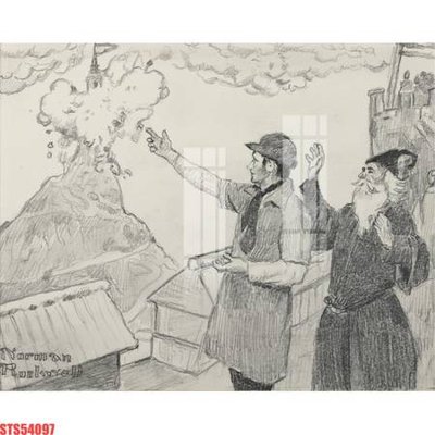 File gốc Tranh sơn dầu phương tây tổng hợp STS54097 (in tráng gương) sang trọng