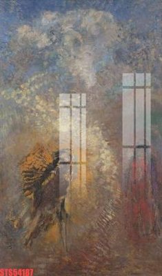 File in trần Tranh sơn dầu phương tây tổng hợp STS54187 (bản gốc) hoa văn