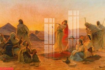 File gốc Tranh sơn dầu phương tây tổng hợp STS54495 (phong cách) châu Âu