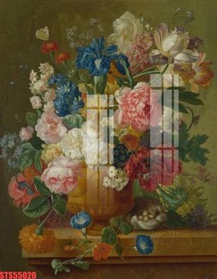 File tranh in trần 3D Tranh sơn dầu phương tây tổng hợp STS55020 (ảnh gốc)