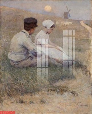 File in lụa Tranh sơn dầu phương tây tổng hợp STS55059 (tân cổ điển) Tranh sơn dầu phương tây tổng hợp STS55059