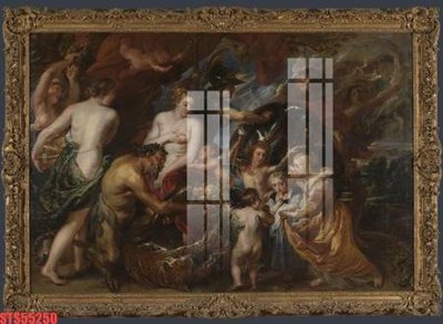 File in trần Tranh sơn dầu phương tây tổng hợp STS55250 (bản gốc) 5D