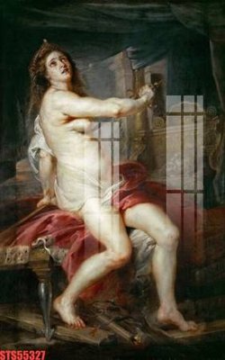 Download file Tranh sơn dầu phương tây tổng hợp STS55327 (gốc) in mica ốp bếp