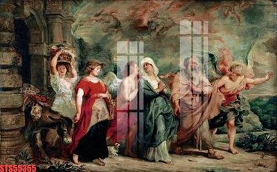 File tranh Tranh sơn dầu phương tây tổng hợp STS55355 (gốc) chủ đề thành phố