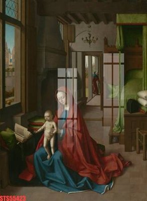 File ảnh Tranh sơn dầu phương tây tổng hợp STS55423 (gốc) in biển hiệu