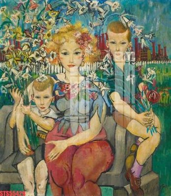 Tải file Tranh sơn dầu phương tây tổng hợp STS55429 (gốc) làm tranh trang trí