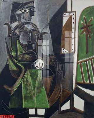 File gốc Tranh sơn dầu phương tây tổng hợp STS55742 (in mica) làm quà tặng