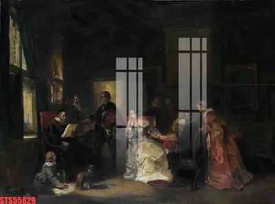 File ảnh Tranh sơn dầu phương tây tổng hợp STS55829 (gốc) in Hiflex