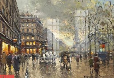 File gốc Tranh sơn dầu phương tây tổng hợp STS5608 (trang trí) cho phòng khách