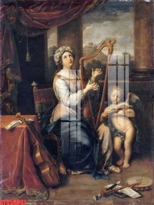 File in trần Tranh sơn dầu phương tây tổng hợp STS56091 (bản gốc) hoa văn