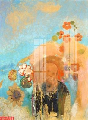 Download file gốc Tranh sơn dầu phương tây tổng hợp STS5641 (in lụa) hoa lá