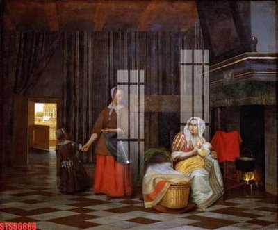 File tranh gốc PSD Tranh sơn dầu phương tây tổng hợp STS56688 còn nguyên layer