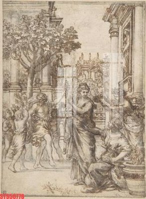 File in trần Tranh sơn dầu phương tây tổng hợp STS56778 (bản gốc) bầu trời