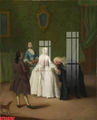 File ảnh Tranh sơn dầu phương tây tổng hợp STS56787 (gốc) in PP, decal