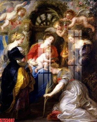 Download file Tranh sơn dầu phương tây tổng hợp STS5687 (gốc) in mica cao cấp