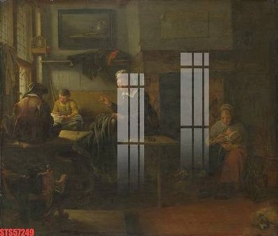 File PSD Tranh sơn dầu phương tây tổng hợp STS57249 (bản gốc) độ phân giải cao