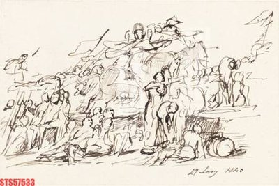 File gốc Tranh sơn dầu phương tây tổng hợp STS57533 cho in ấn và thiết kế