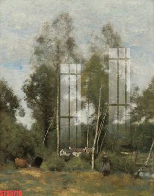 File in lụa Tranh sơn dầu phương tây tổng hợp STS5770 (hoa văn) Tranh sơn dầu phương tây tổng hợp STS5770