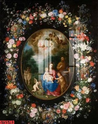 Download file tranh Tranh sơn dầu phương tây tổng hợp STS5783 (file gốc PSD)