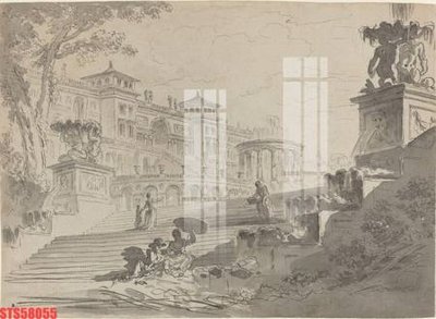 File ảnh Tranh sơn dầu phương tây tổng hợp STS58055 (gốc) dùng in Pano