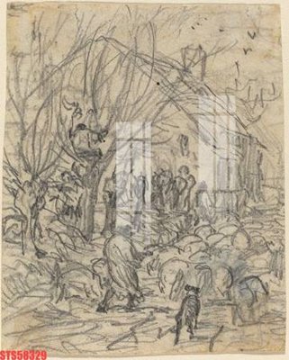 Tải file Tranh sơn dầu phương tây tổng hợp STS58329 (ảnh gốc) in gạch 3D