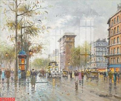 File gốc Tranh sơn dầu phương tây tổng hợp STS5853 (in lụa) cao cấp